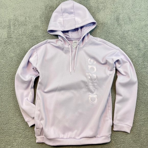 adidas Tops - Adidas Gear Up Hoodie Women’s size Small Lavender Purple Pullover Sweater Jacket